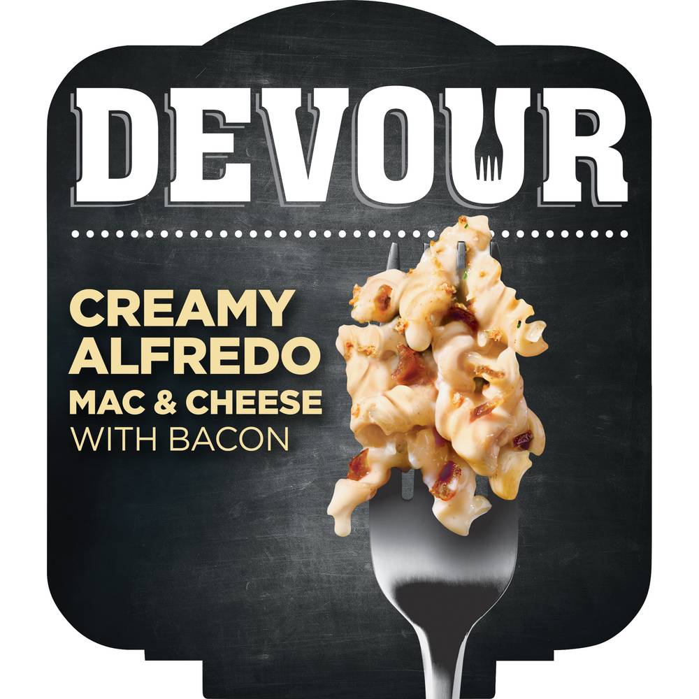 Devour Creamy Alfredo Mac & Cheese With Bacon (4.1 oz)