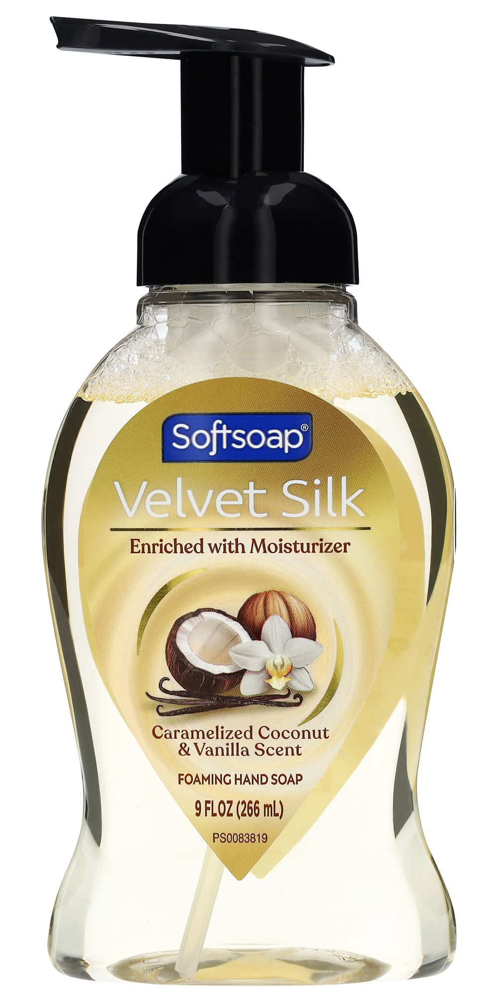 Softsoap Velvet Silk Foaming Liquid Hand Soap, Caramelized Coconut & Vanilla (9 fl oz)