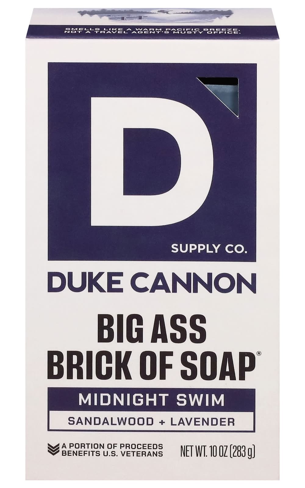 Duke Cannon Midnight Swim Big Ass Brick Of Soap, Sandalwood-Lavender (10 oz)