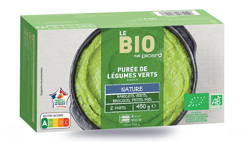 Purée de légumes verts bio