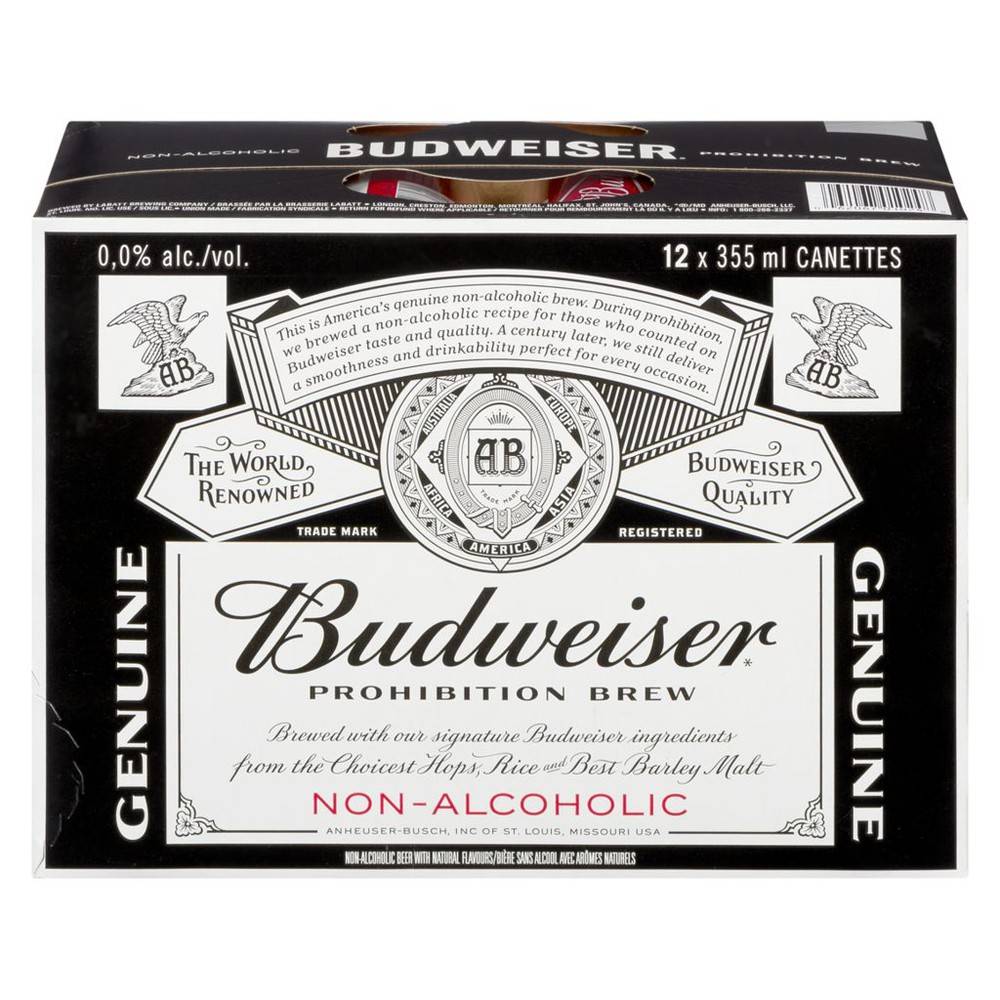 Budweiser Prohibition Brew, NonAlcoholic (case) Delivery Near Me