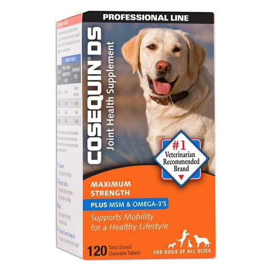 Cosequin Ds Maximum Strength Plus Msm & Omega-3'S Chewable Tablets, Count Of 120