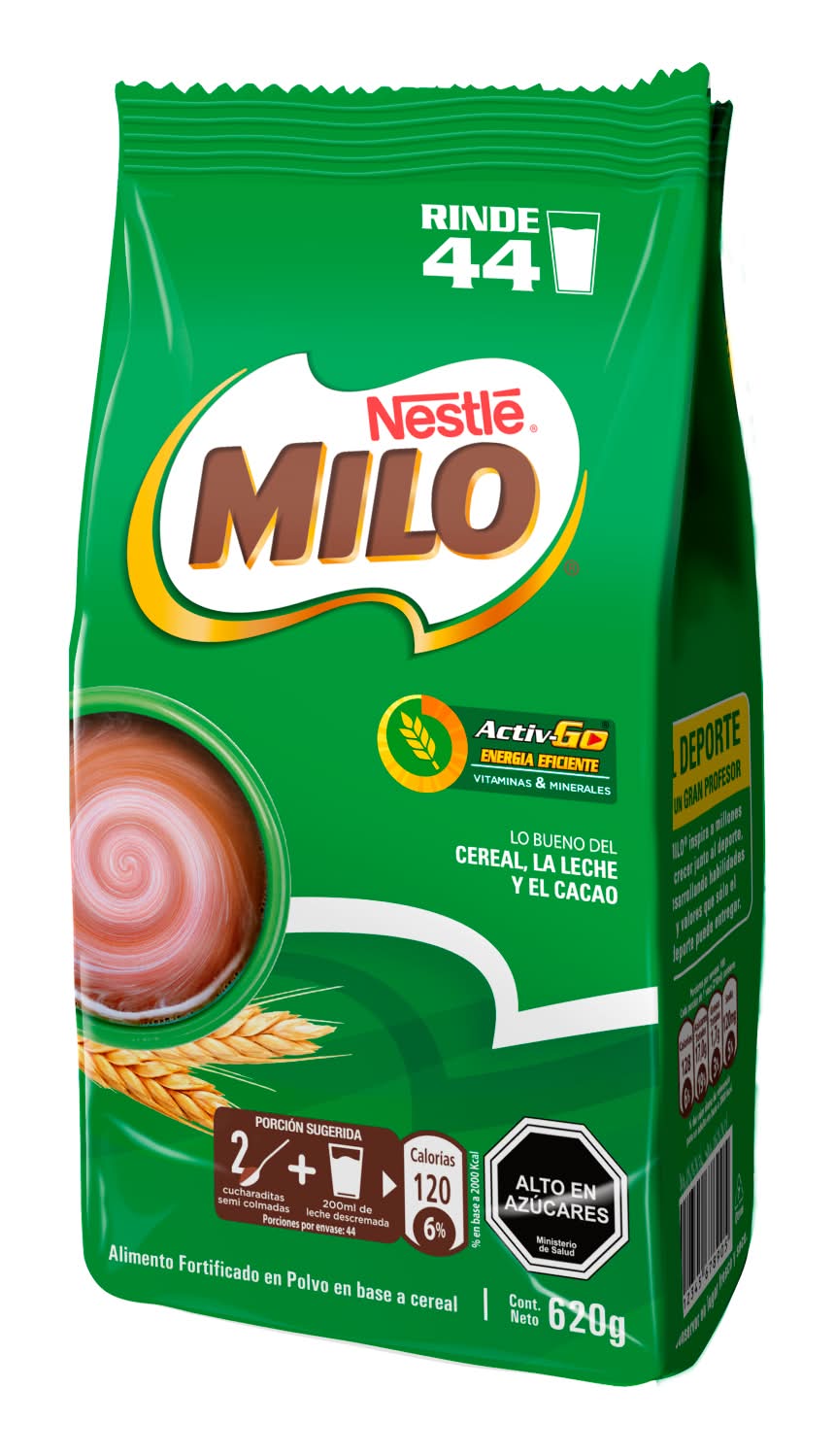 Milo · Activo go saborizante para leche chocolate (620 g)