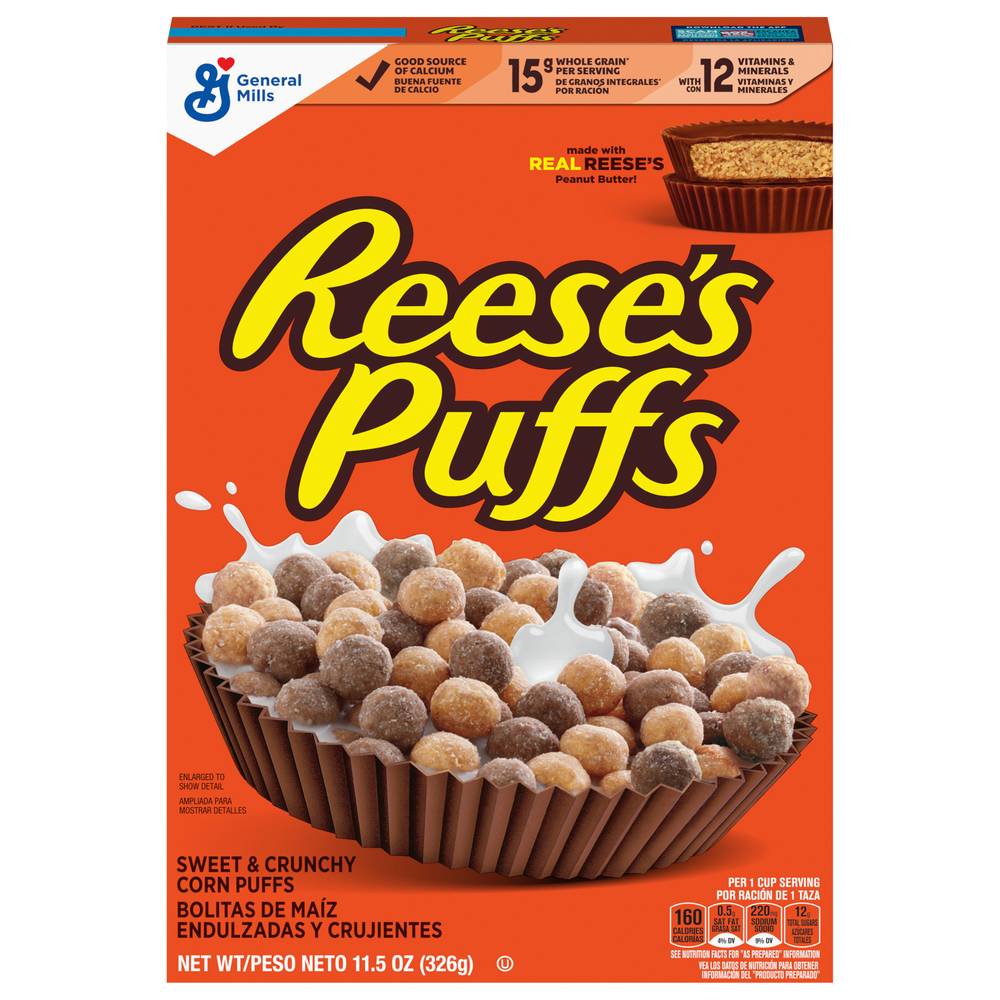 Reese's Peanut Butter Corn Puffs Cereal (11.5 oz)