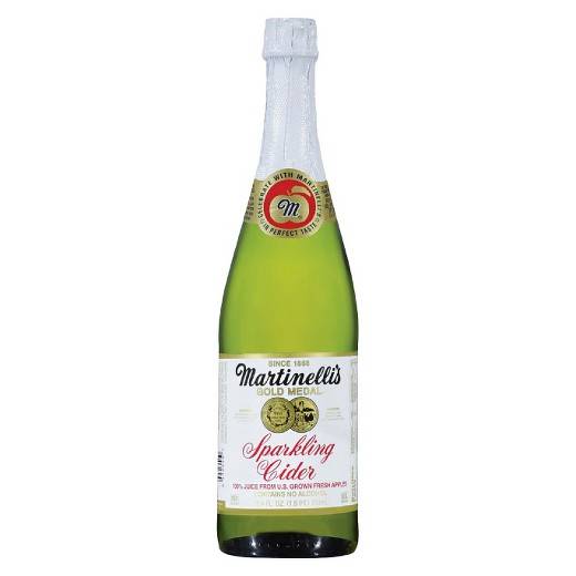 Martinelli's Gold Medal - Sparkling Apple Cider - 12/25.4 oz glass bottles (Case of 12)