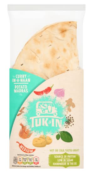 Tuk In Curry in a Naan Potato Madras (180g)