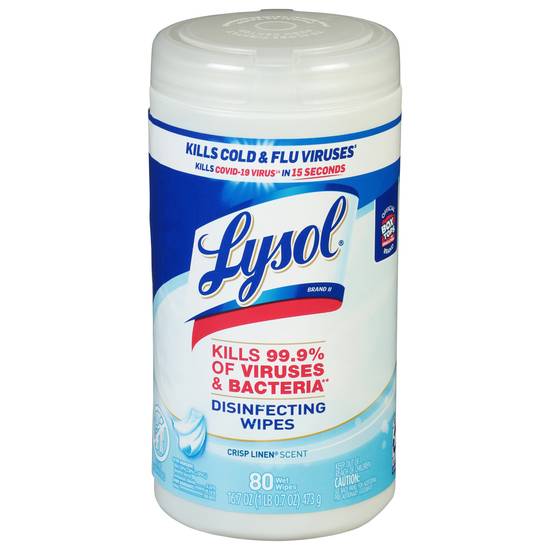 Lysol Brand Ii Crisp Linen Scent Disinfecting Wipes