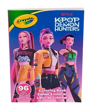 Crayola K Pop Demon Hunters Coloring Book, 96 Pages (04-1296)