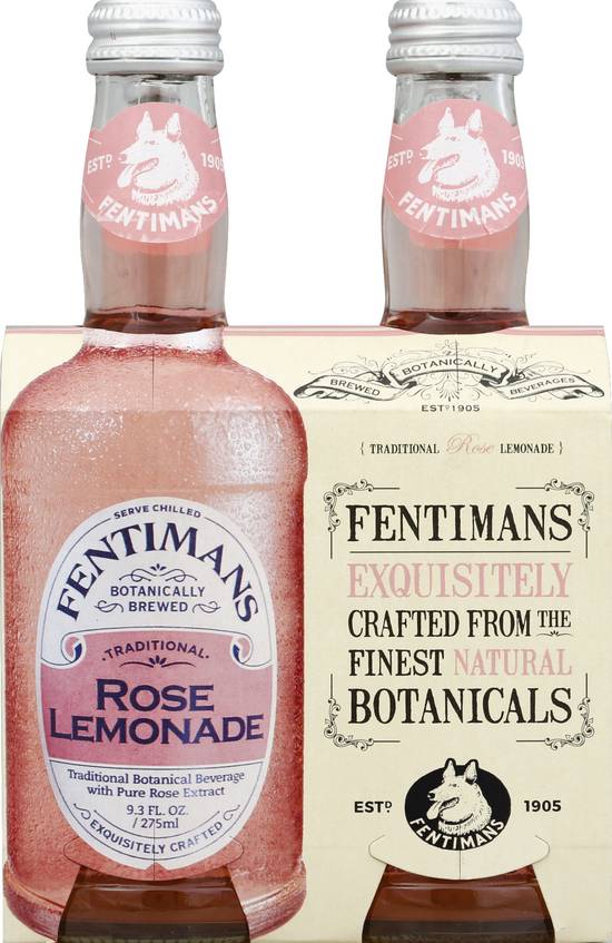 Fentimans Traditional Rose Lemonade Soda (4 ct, 9.3 fl oz )