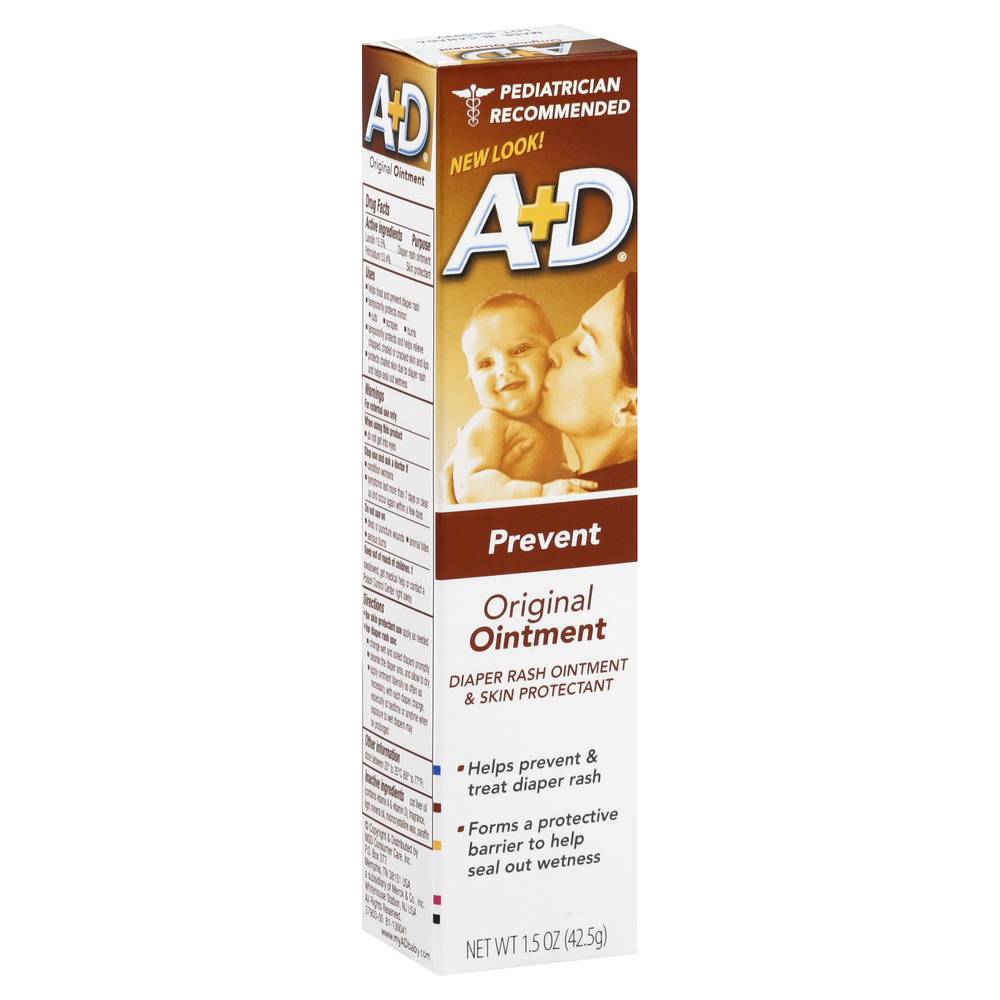 A+D Diaper Rash Ointment & Skin Protectant