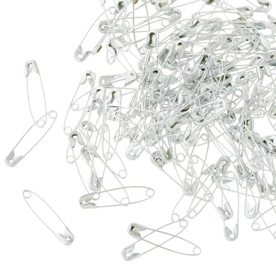 Bead Landing Rhodium Safety Pins, 1.25" (200 ct)