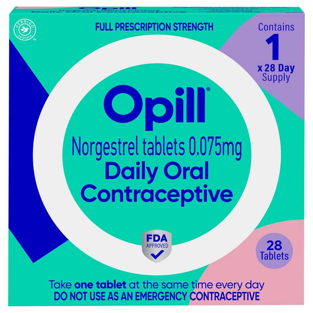 Opill Norgestrel Daily Oral Contraceptive Tablets (28 ct)