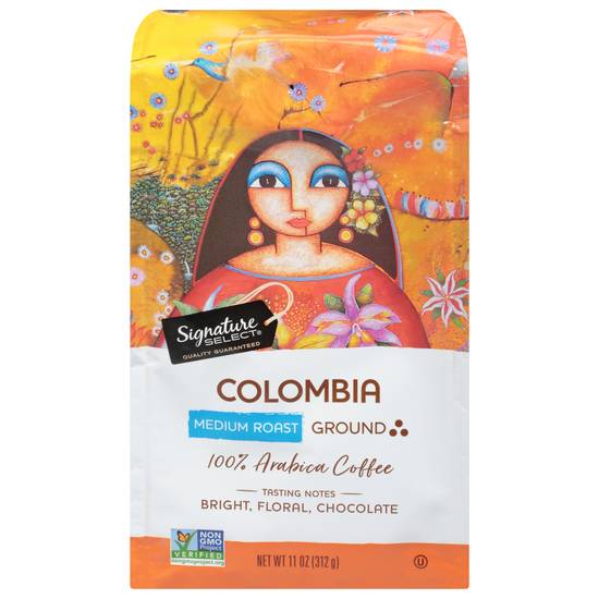 Signature Select Colombia Medium Roast Ground Coffee (11 oz)