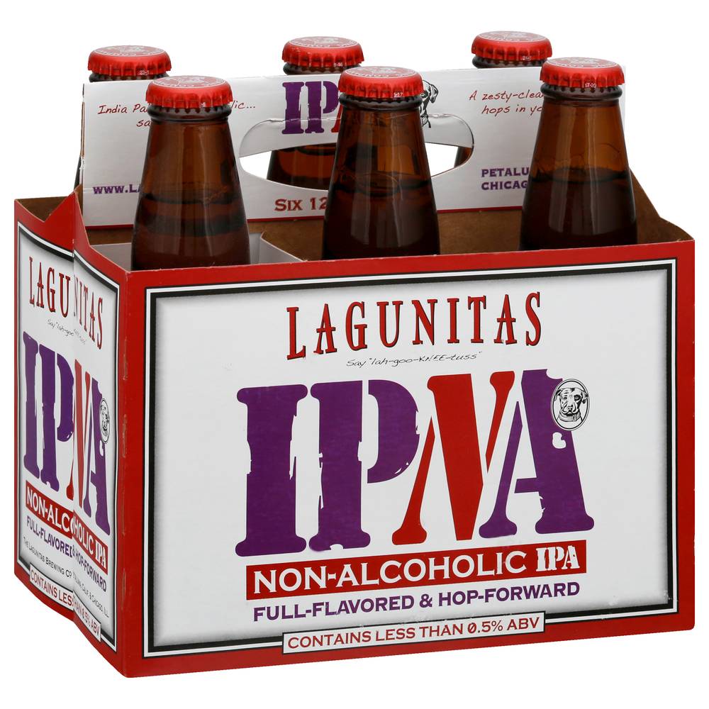 Lagunitas Non-Alcoholic Ipa Beer (6 pack, 12 fl oz)