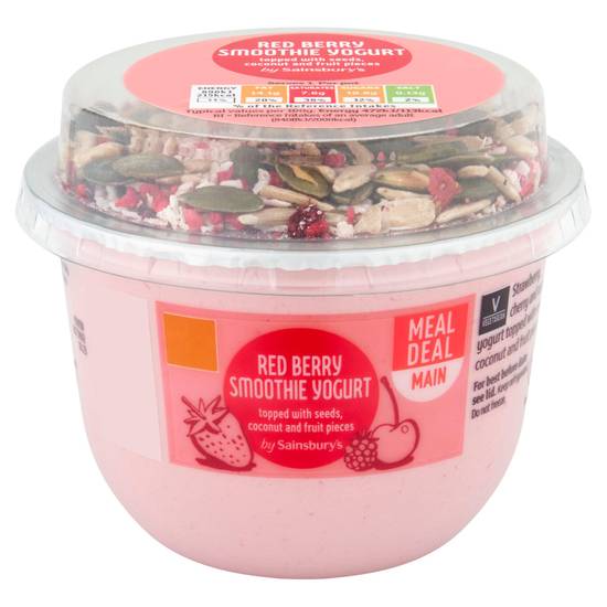 Sainsbury's Red Berry Smoothie Yogurt 190g