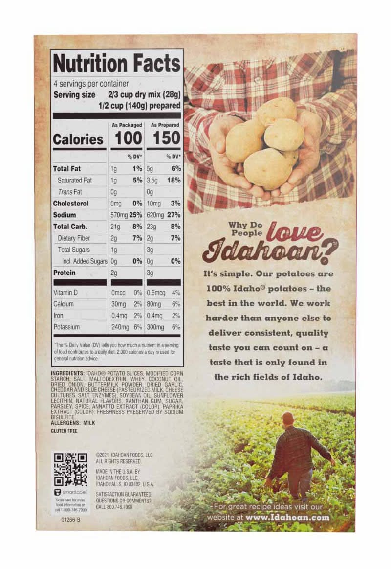 Idahoan Au Gratin Homestyle Casserole 4 Oz Box