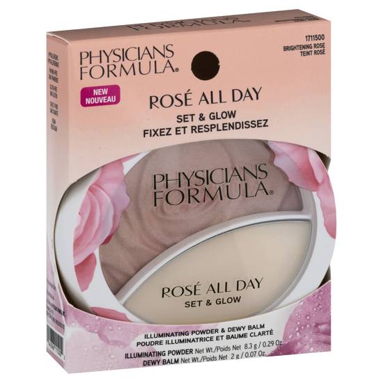 Physicians Formula Rose All Day Set & Glow, Brightening Rose (1 package)