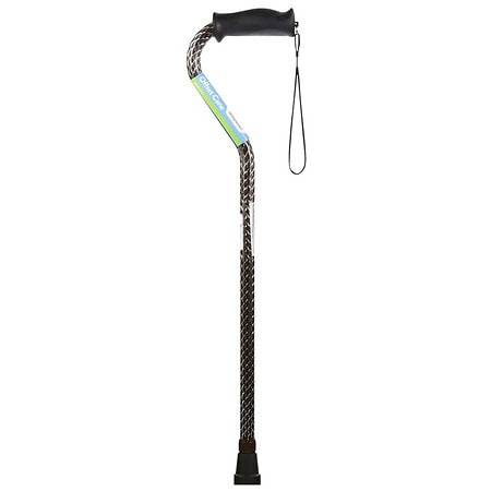 Walgreens Cane With Offset Premium Gel Handle