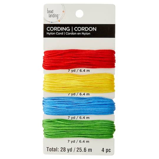 Darice Nylon Cord, Primary Colors