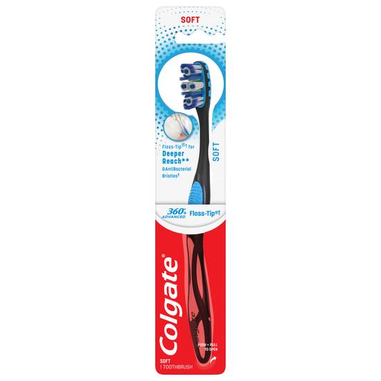 Colgate 360 Degrees Advanced Soft Floss-Tip Toothbrush