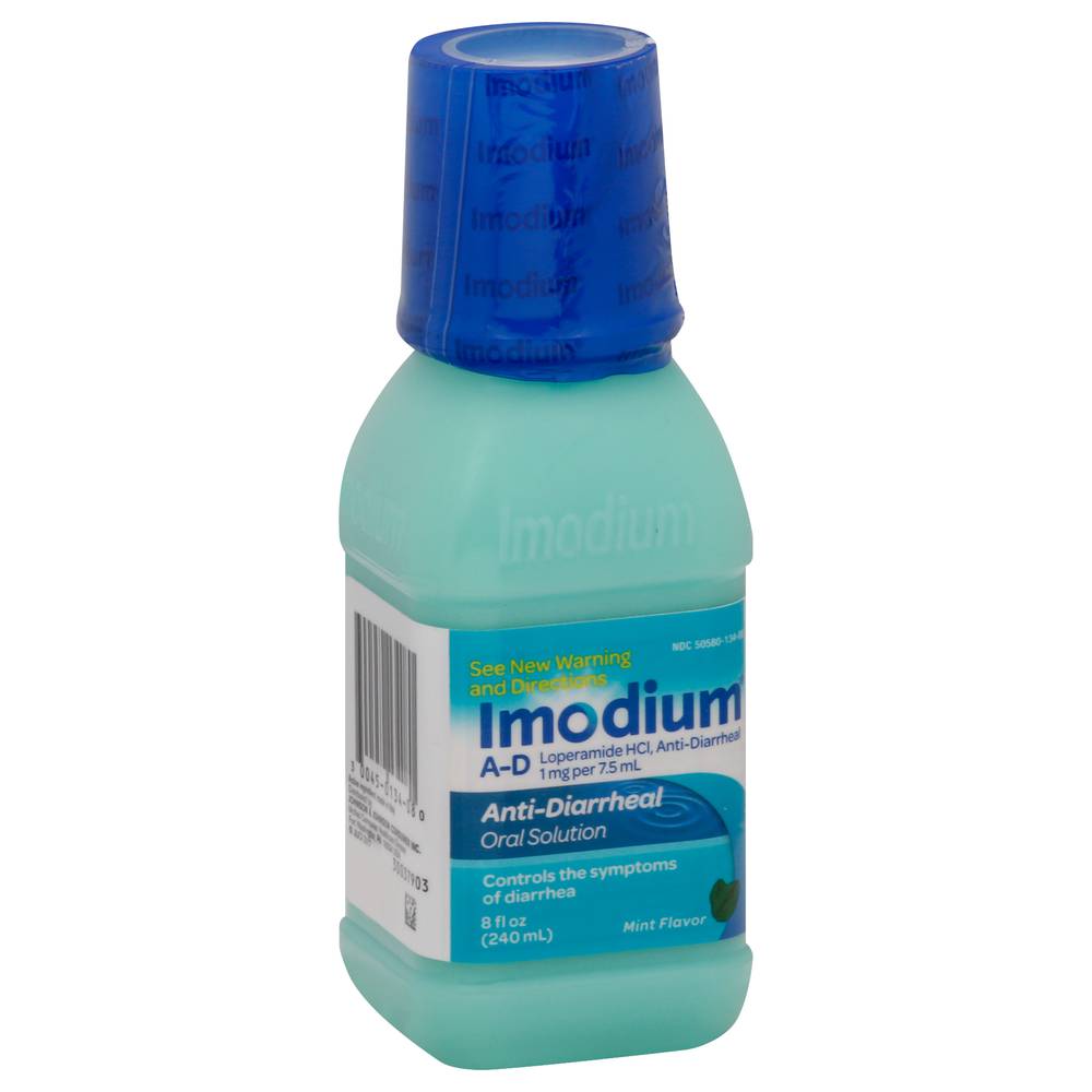 Imodium A-D Loperamide Hci Mint Flavor Anti-Diarrheal Oral Solution (8 fl oz)