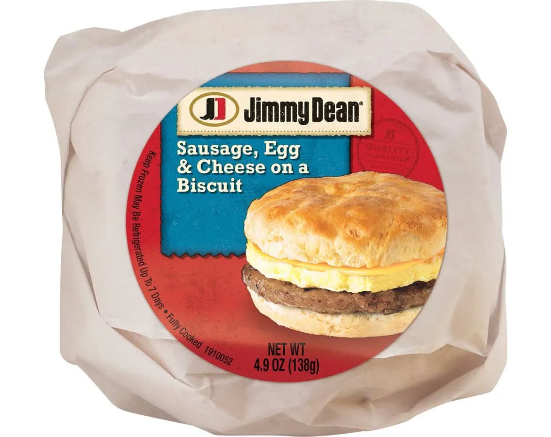 Jimmy Dean Egg and Cheese Sausage Biscuit