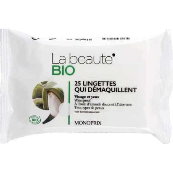 La Beauté Bio 25 Lingettes Qui Démaquillent Le Paquet De 25 Lingettes