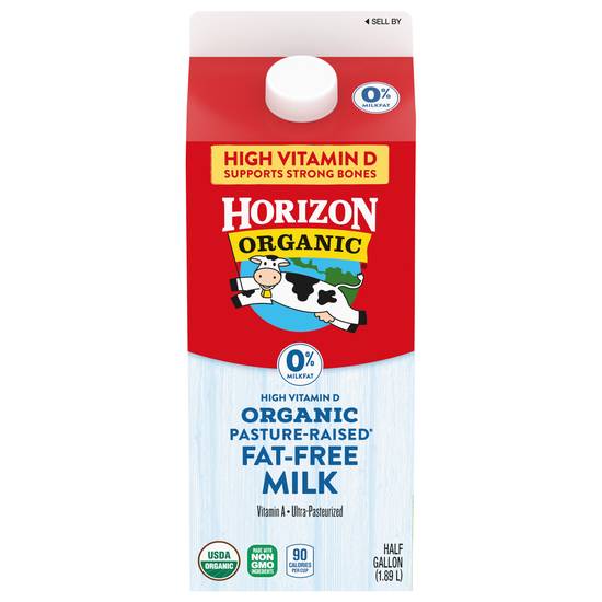 Horizon Organic Nonfat Pasture Raised Fat Free Milk (1.89 gal)