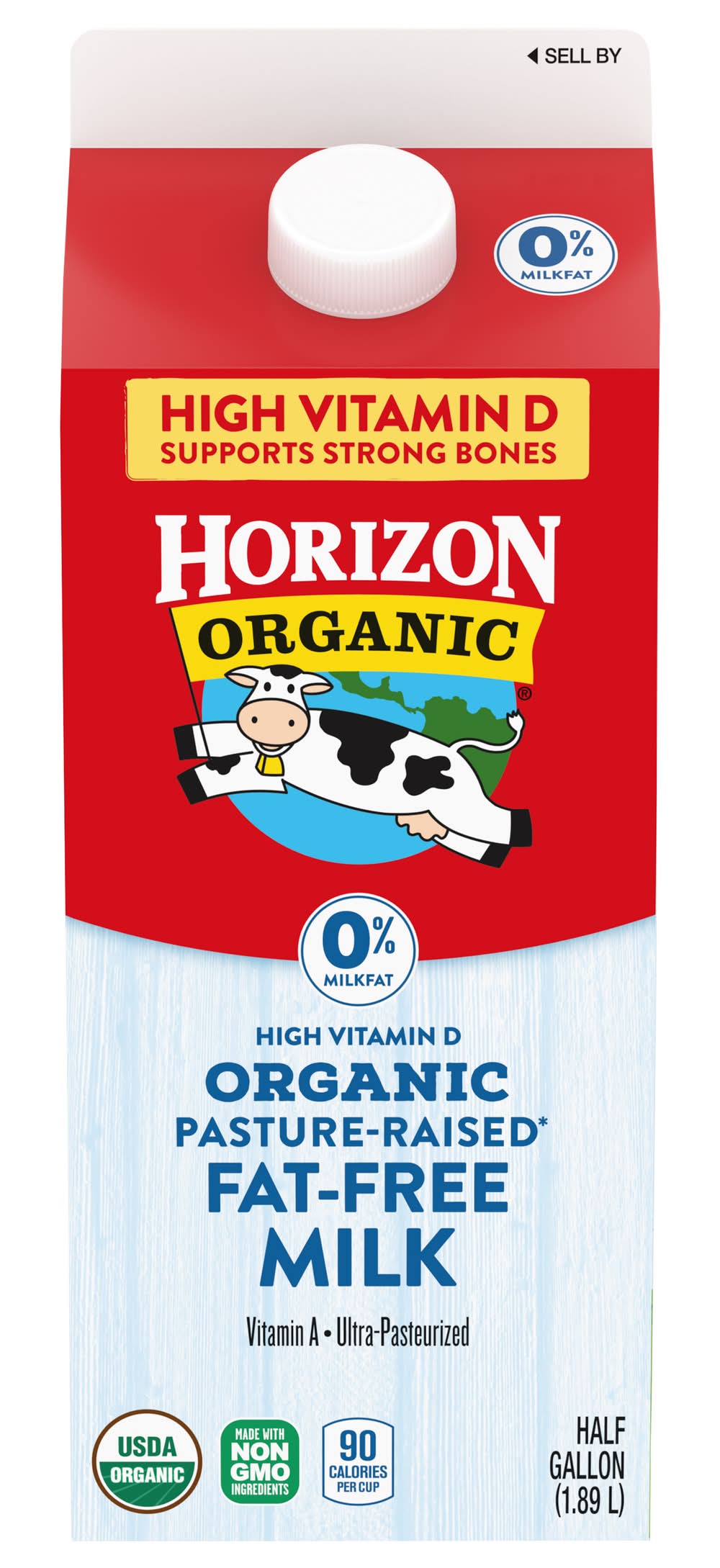 Horizon Organic Pasture Raised Fat Free Milk (0.5 gal)