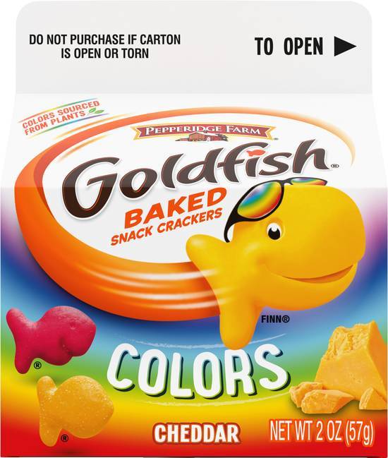 Pepperidge Farm Goldfish Baked Colors Snack Crackers (cheddar)