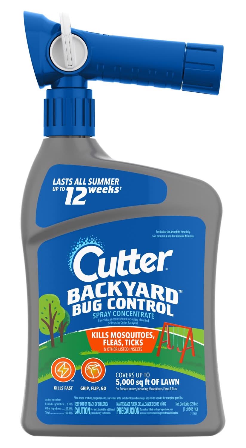 Cutter Backyard Bug Control Insect Killer Liquid Concentrate 32 Oz