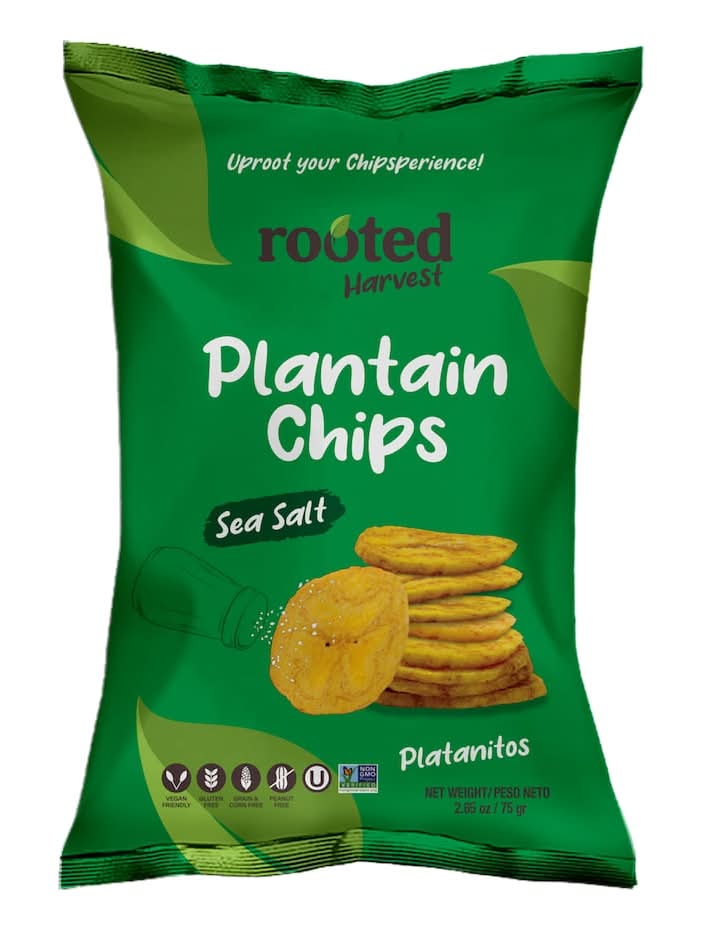 Rooted Harvest Sea Salt Plantain Chips, 1-ct.