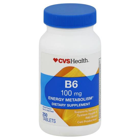 Cvs Health Vitamin B6 100mg Energy Metabolism (250 ct)