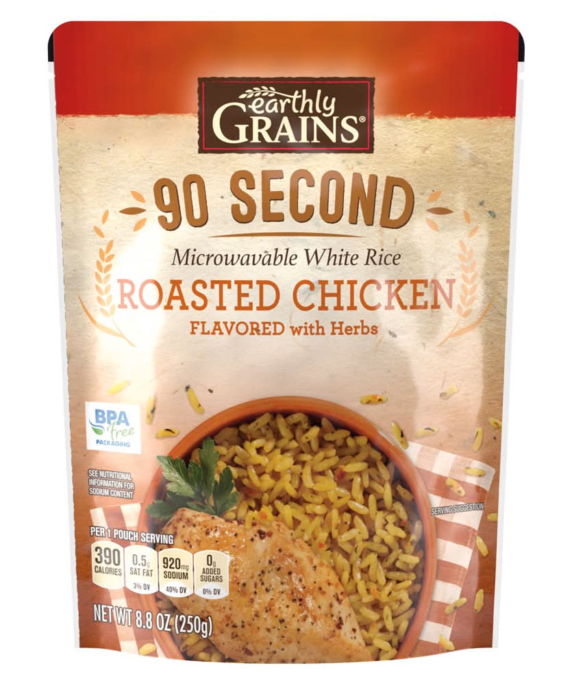 Earthly Grains Ready To Serve Rice, Roasted Chicken (8.8 oz)