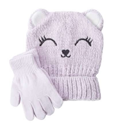 Kids Critter Beanie Set 2-Piece Bear
