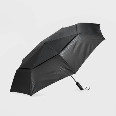 ShedRain Jumbo Auto Open Auto Close Compact Umbrella, S, Black