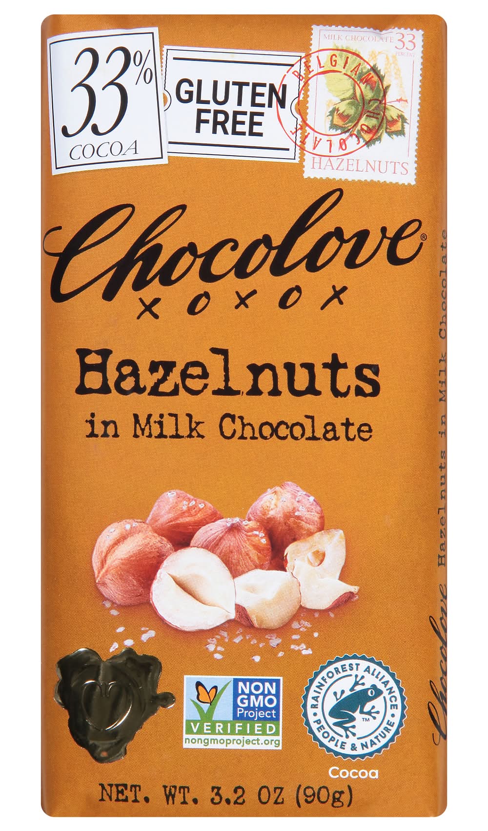 Chocolove Hazelnuts in Milk Chocolate (3.2 oz)