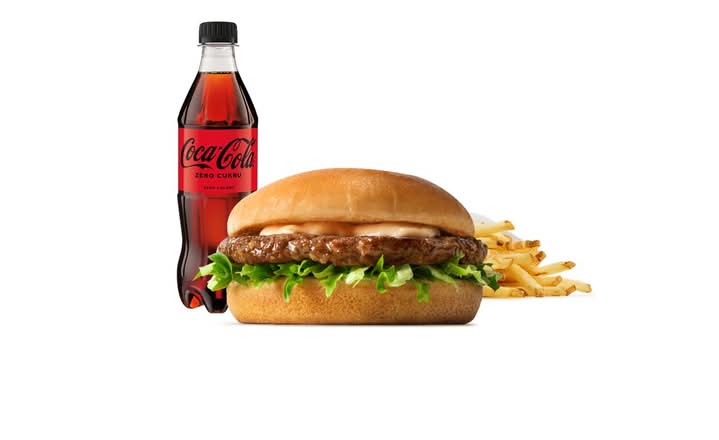 Hamburger w zestawie