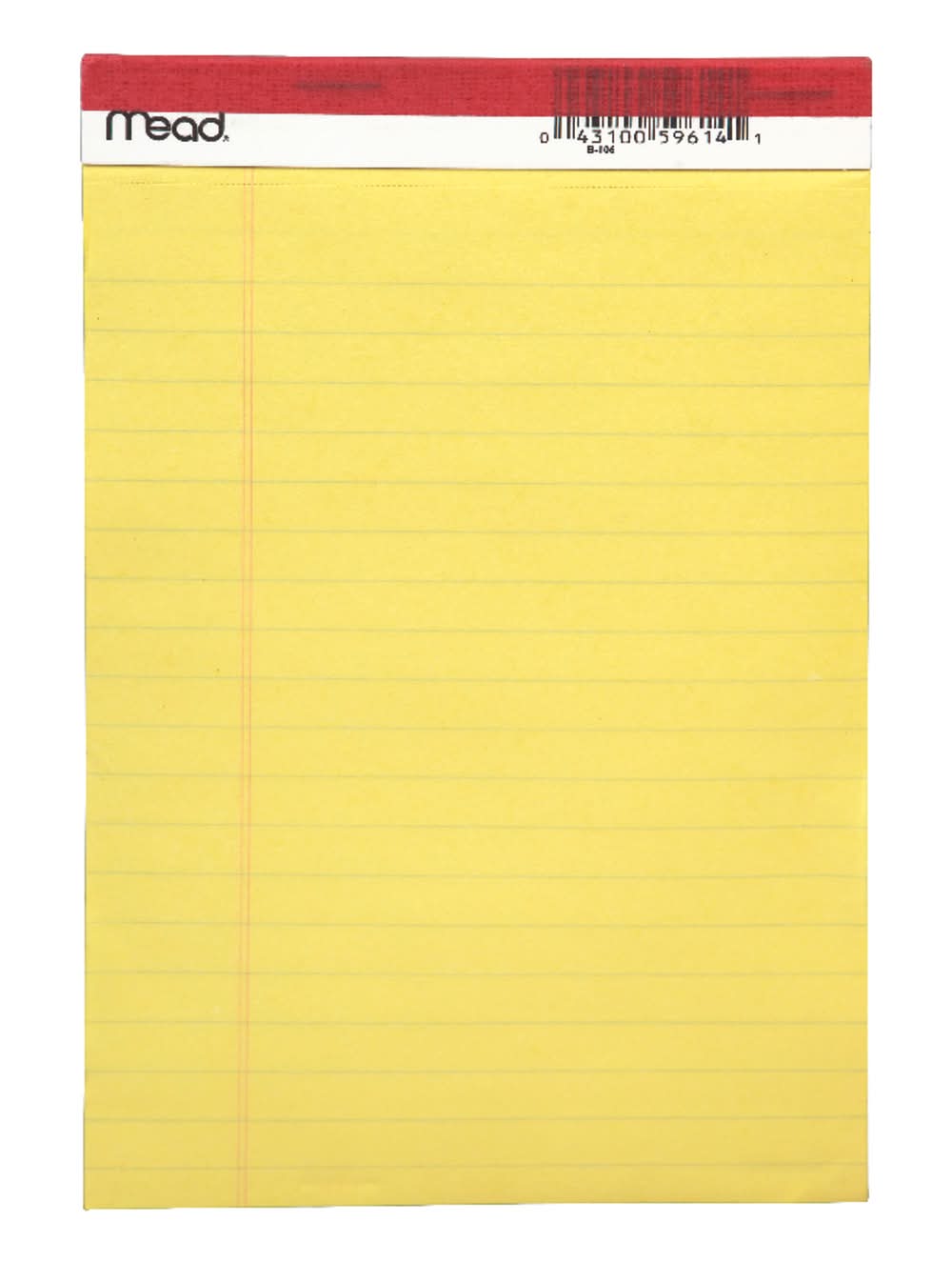 Mead 5 In. W X 8 In. L Legal Pad 50 Ct
