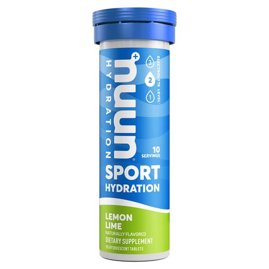Nuun Sport Hydration Lemon Lime Drink Tablets, 10 CT