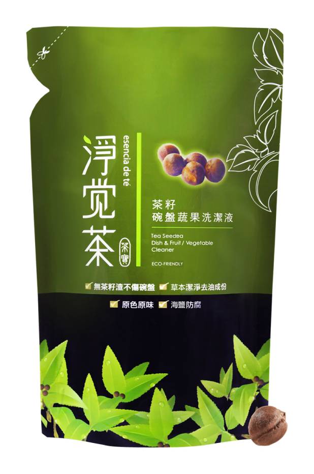 茶寶-淨覺茶．茶籽碗盤蔬果洗潔液補充包(700ml/包)