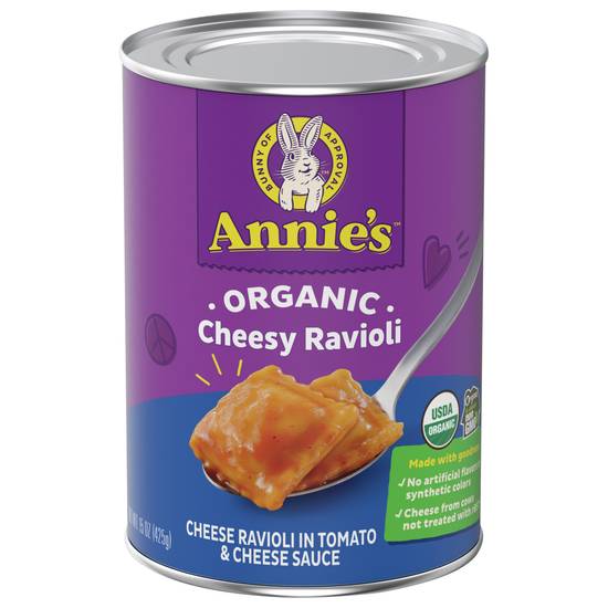Annie's Organic Cheesy Ravioli in Tomato & Cheese Sauce