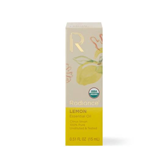Radiance 100% Organic Essential Oil Blend Lemon, 0.51 OZ