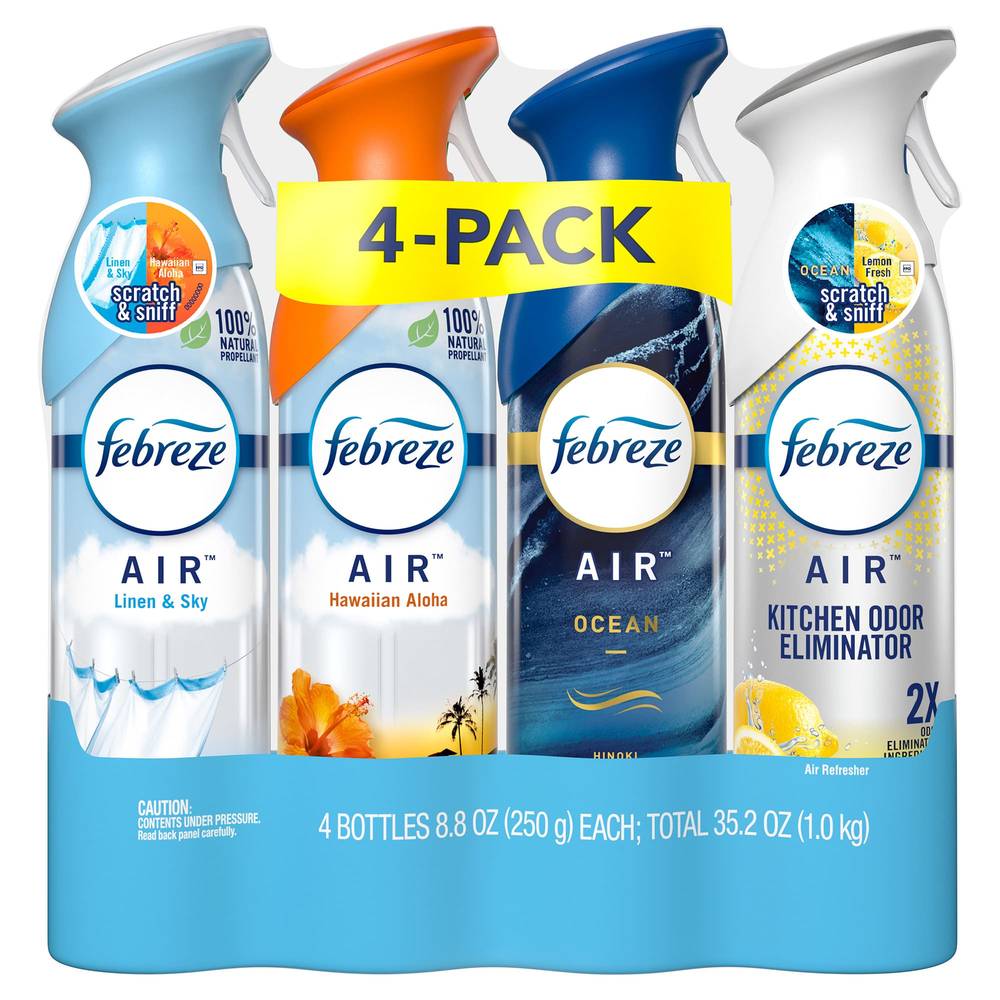 Febreze Air Refresher, Variety Pack, 8.8 oz, 4-count