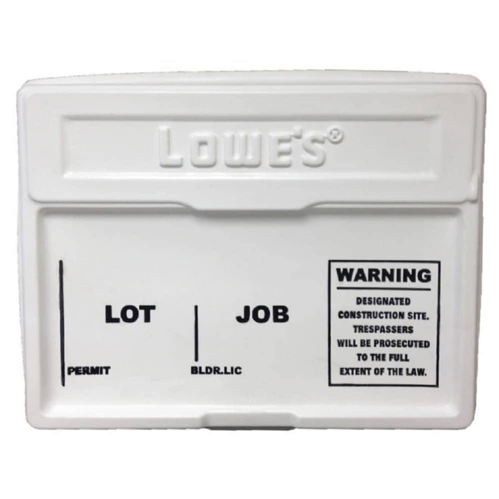 Lowe's 21.75-in W x 21.75-in H White Plastic Jobsite Box | CPCBXL