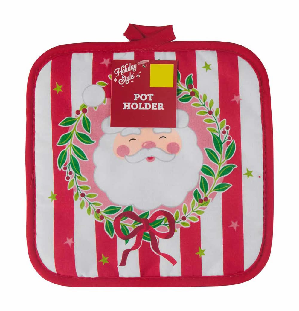 Holiday Style Printed Christmas Pot Holder Assorted