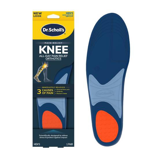 Dr. Scholl's Men's Knee Pain Relief Orthotics, Size 8-14, 1 pair