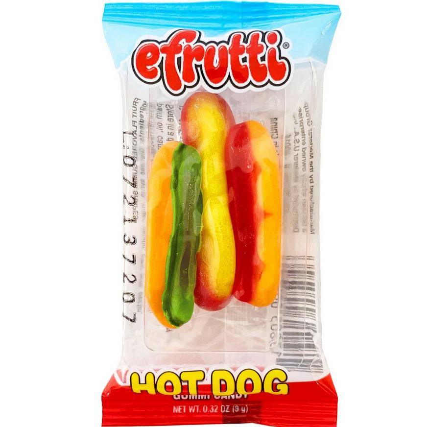 E Frutti Gummy Hot Dogs Candy (19oz count)
