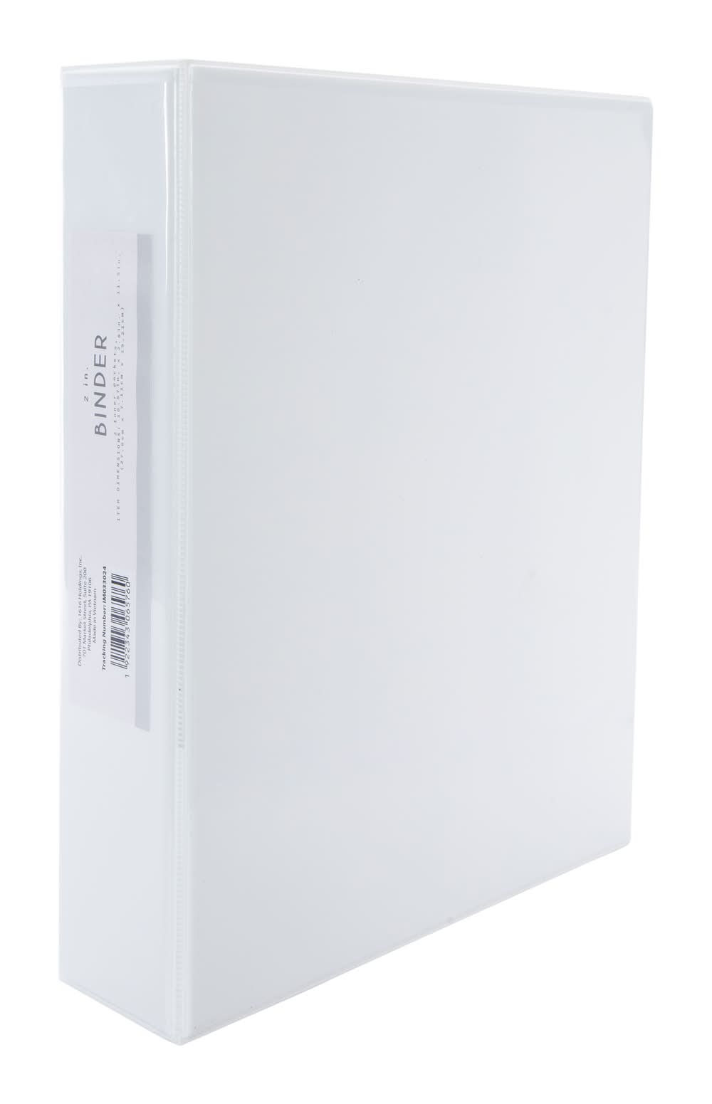 Heavy Duty Binder 2in White Multi