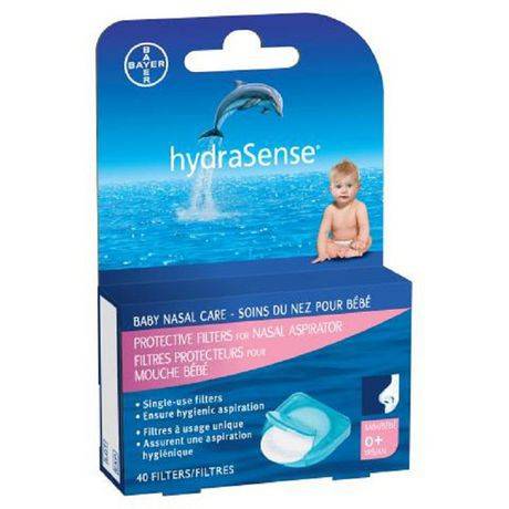 Hydrasense protective filters - protective filters for nasal aspirator (40 units)